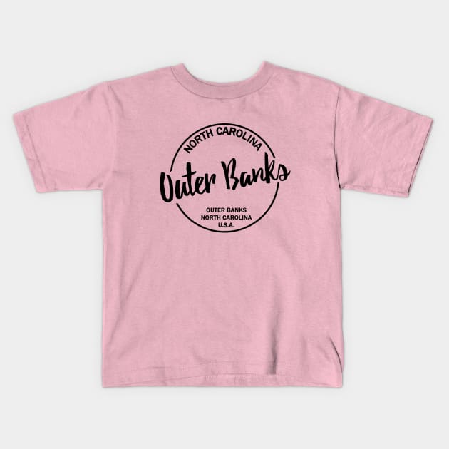 Outer Banks North Carolina usa Kids T-Shirt by weenoliumco